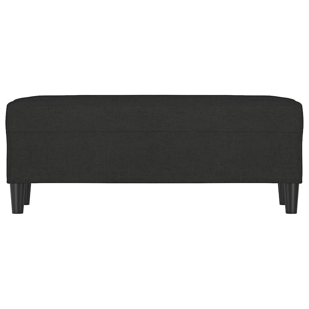 Vidaxl bankje 100x35x41 cm stof zwart