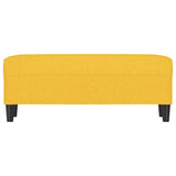 Vidaxl bankje 100x35x41 cm stof lichtgeel