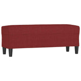Vidaxl bankje 100x35x41 cm stof wijnrood