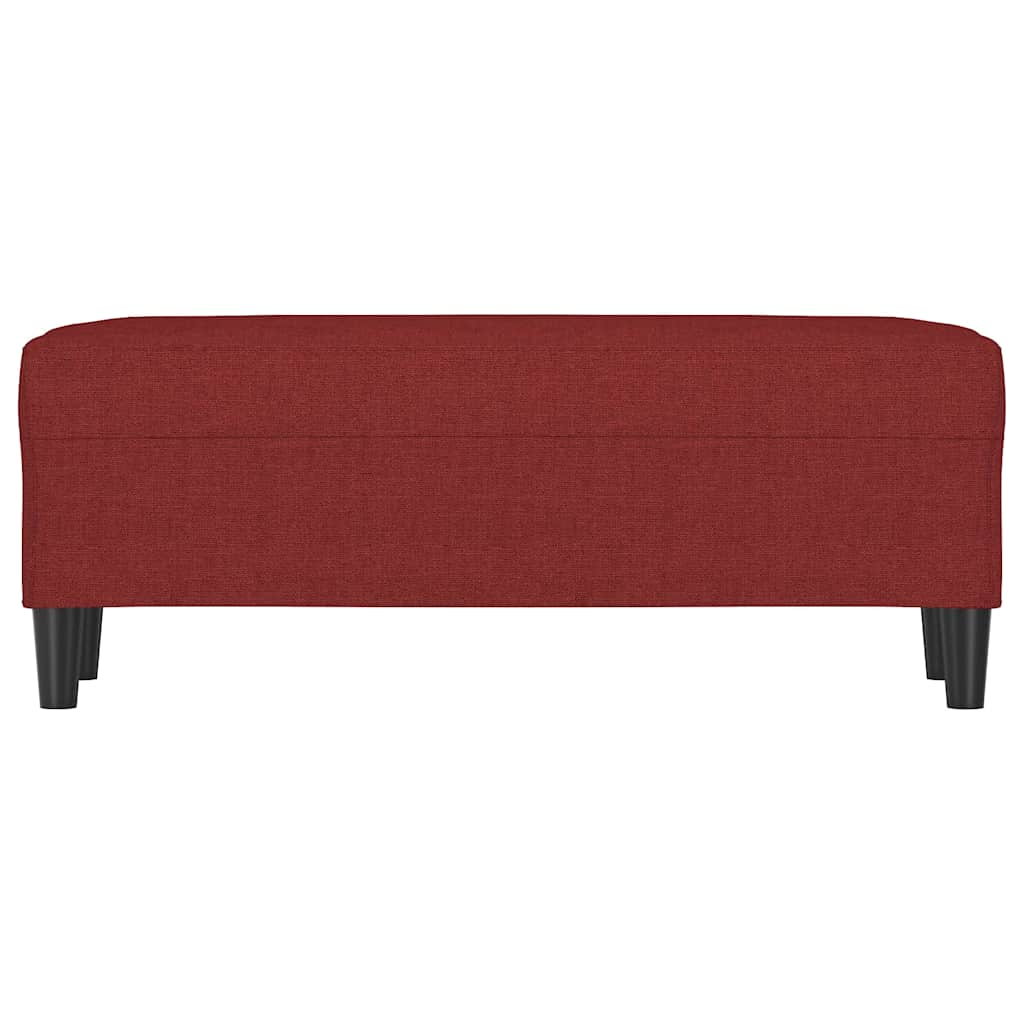 Vidaxl bankje 100x35x41 cm stof wijnrood