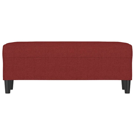 Vidaxl bankje 100x35x41 cm stof wijnrood