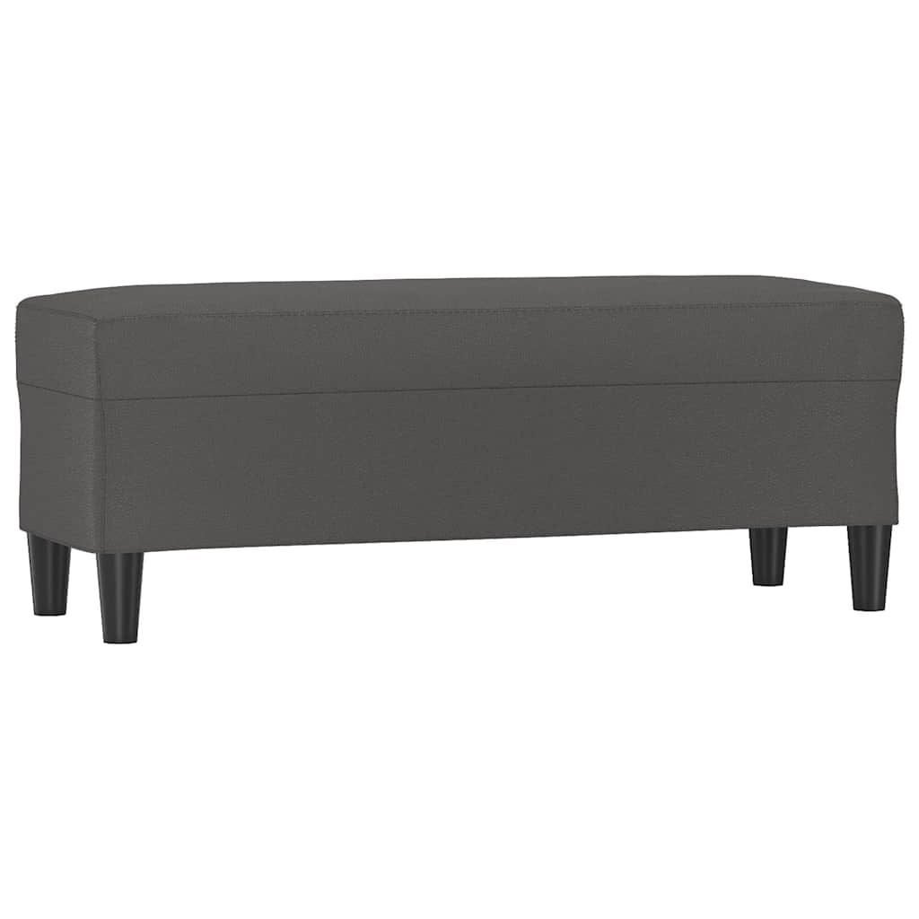 Vidaxl bankje 100x35x41 cm kunstleer grijs