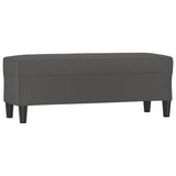 Vidaxl bankje 100x35x41 cm kunstleer grijs