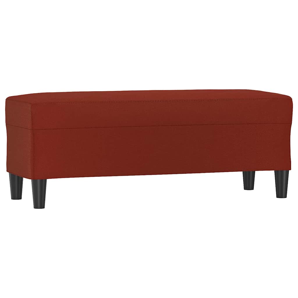 Vidaxl bankje 100x35x41 cm kunstleer wijnrood