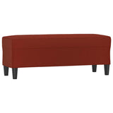 Vidaxl bankje 100x35x41 cm kunstleer wijnrood
