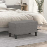 Vidaxl bankje 70x35x41 cm stof donkergrijs