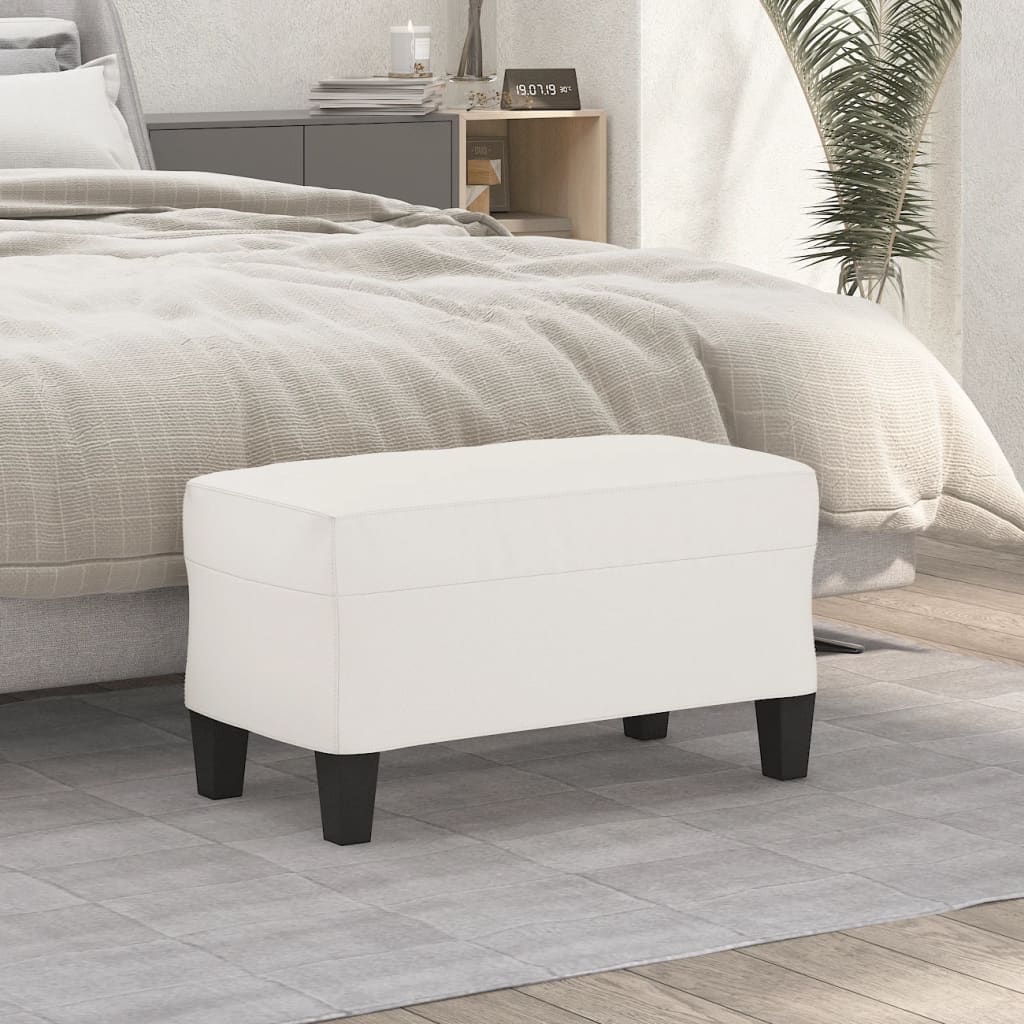 Vidaxl bankje 70x35x41 cm microvezelstof beige