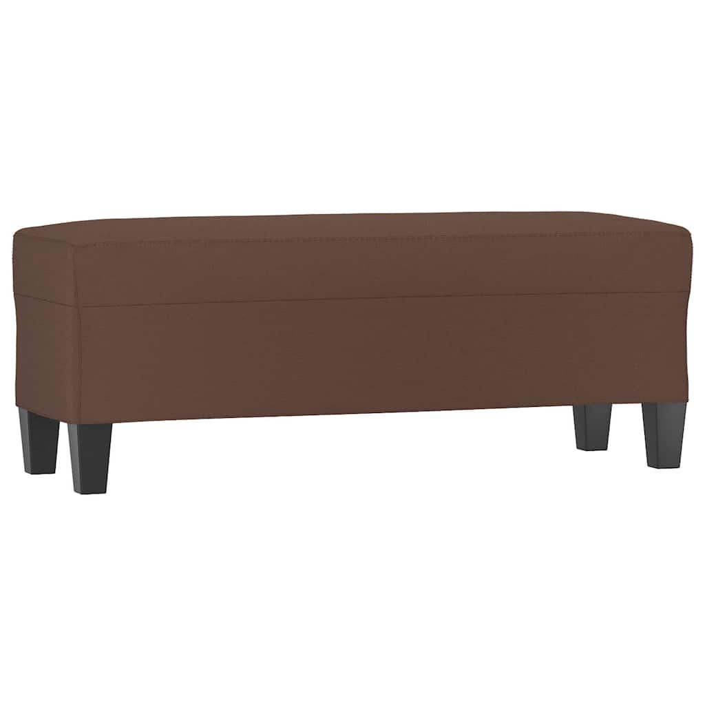 Vidaxl bankje 100x35x41 cm kunstleer bruin