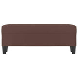 Vidaxl bankje 100x35x41 cm kunstleer bruin