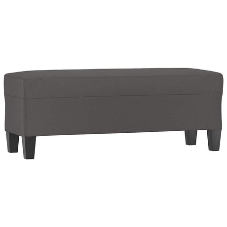 Vidaxl bankje 100x35x41 cm kunstleer grijs