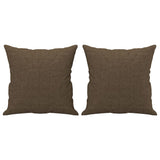 Vidaxl sierkussens 2 st 40x40 cm stof bruin