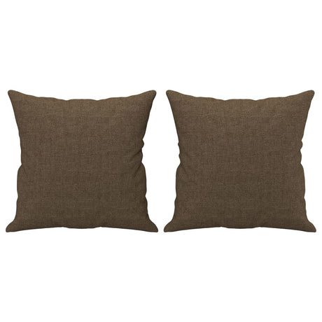 Vidaxl sierkussens 2 st 40x40 cm stof bruin