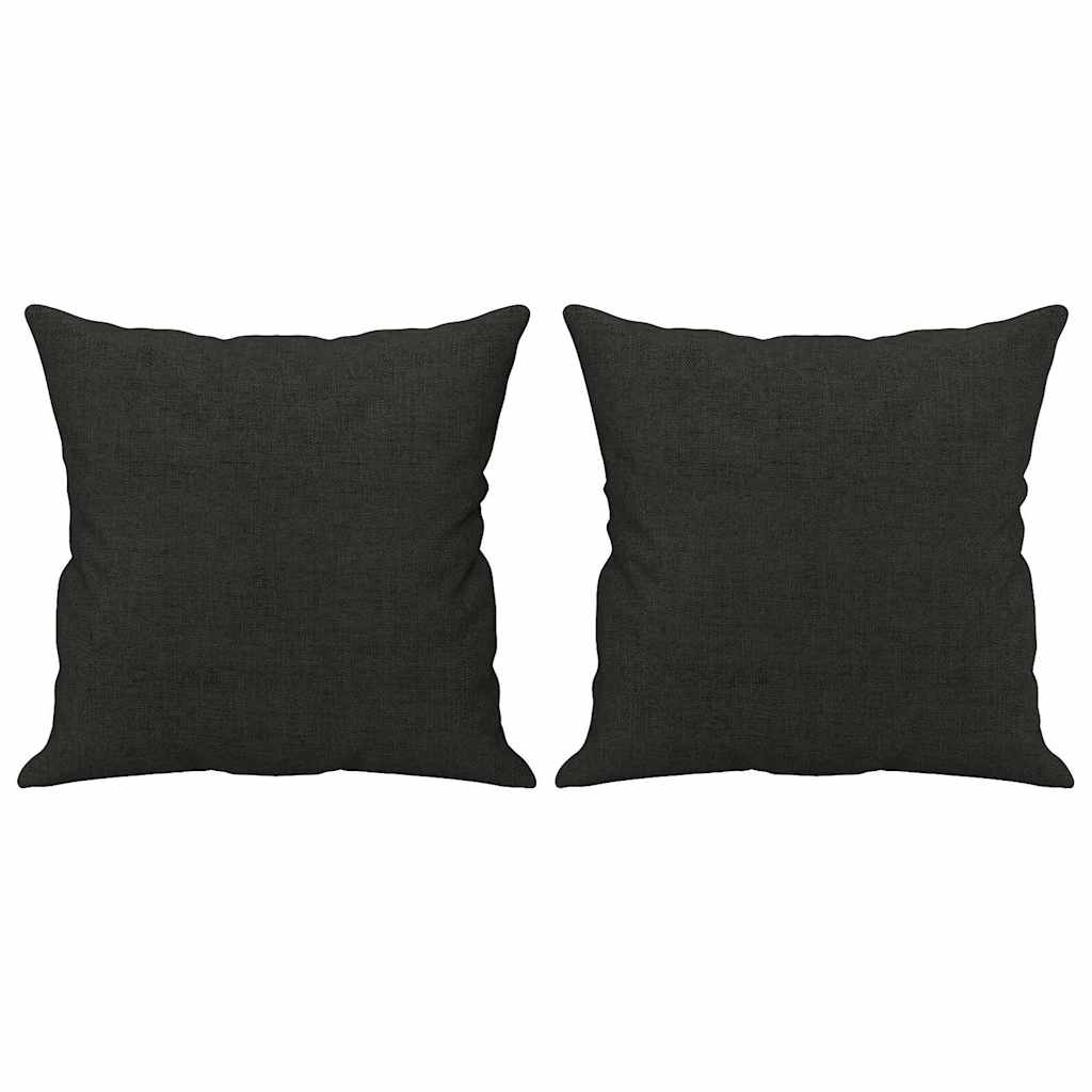 Vidaxl sierkussens 2 st 40x40 cm stof zwart