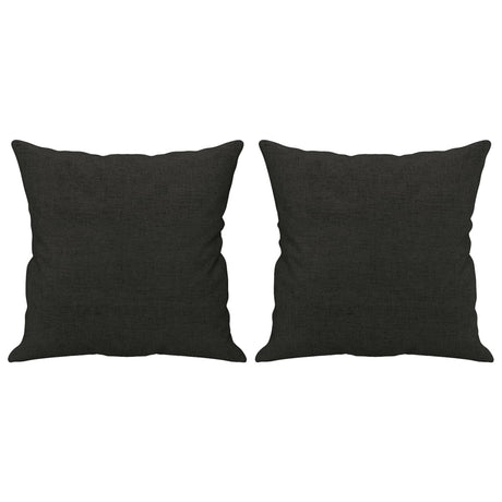Vidaxl sierkussens 2 st 40x40 cm stof zwart