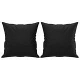 Vidaxl sierkussens 2 st 40x40 cm kunstleer zwart