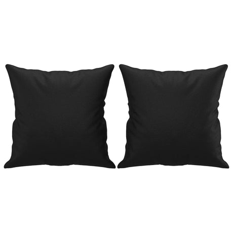 Vidaxl sierkussens 2 st 40x40 cm kunstleer zwart