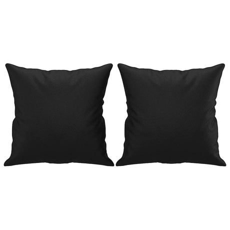 Vidaxl sierkussens 2 st 40x40 cm kunstleer zwart