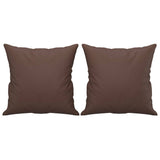Vidaxl sierkussens 2 st 40x40 cm kunstleer bruin