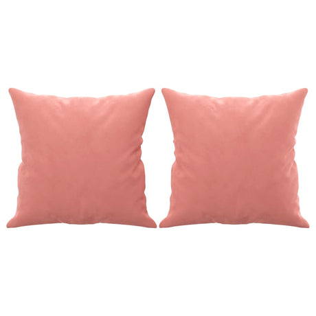 Vidaxl sierkussens 2 st 40x40 cm fluweel roze