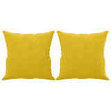 Vidaxl sierkussens 2 st 40x40 cm fluweel geel