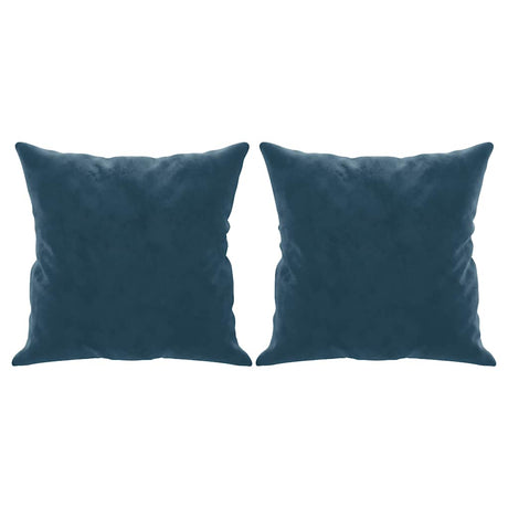 Vidaxl sierkussens 2 st 40x40 cm fluweel blauw