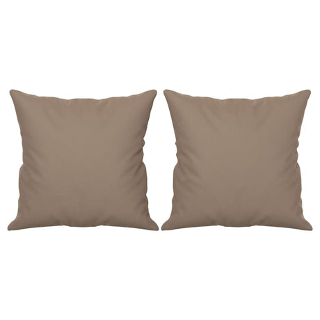 Vidaxl sierkussens 2 st 40x40 cm microvezelstof taupe