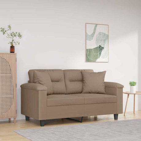 Vidaxl sierkussens 2 st 40x40 cm microvezelstof taupe