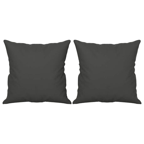 Vidaxl sierkussens 2 st 40x40 cm microvezelstof donkergrijs