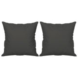 Vidaxl sierkussens 2 st 40x40 cm microvezelstof donkergrijs