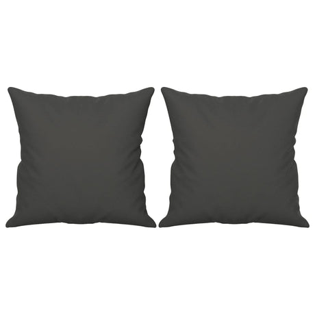 Vidaxl sierkussens 2 st 40x40 cm microvezelstof donkergrijs