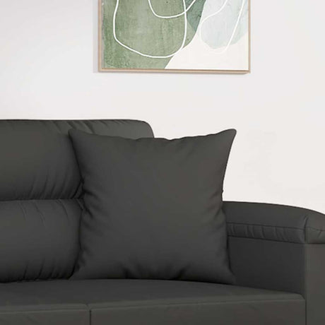 Vidaxl sierkussens 2 st 40x40 cm microvezelstof donkergrijs