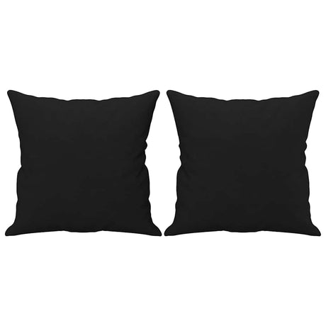 Vidaxl sierkussens 2 st 40x40 cm microvezelstof zwart