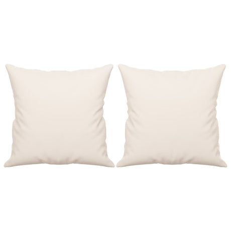 Vidaxl sierkussens 2 st 40x40 cm microvezelstof beige