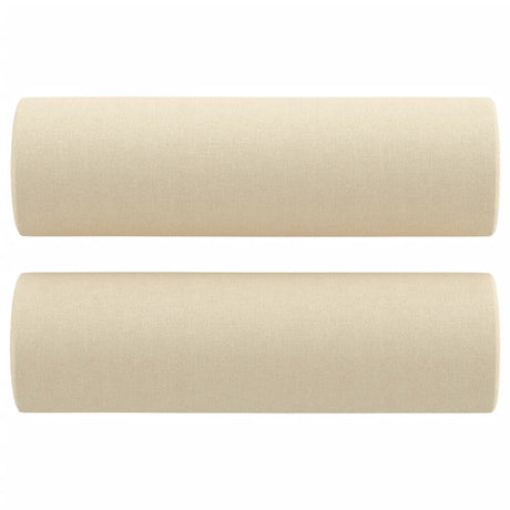 Vidaxl sierkussens 2 st 15x50 cm stof crèmekleurig