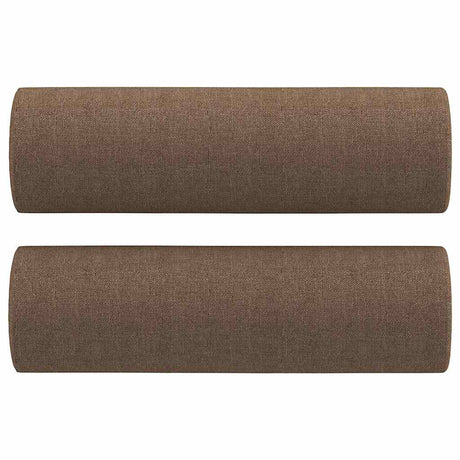 Vidaxl sierkussens 2 st 15x50 cm stof bruin