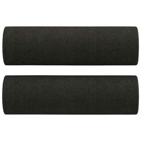 Vidaxl sierkussens 2 st 15x50 cm stof zwart
