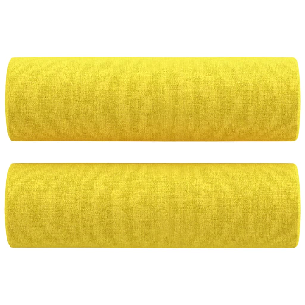 Vidaxl decorative cushions 2 st 15x50 cm fabric light yellow