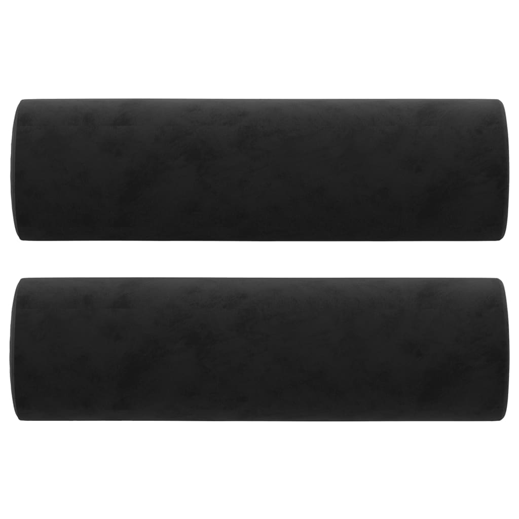 Vidaxl Dekorativní polštáře 2 St 15x50 cm Velvet Black