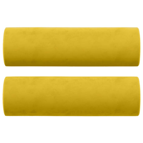 Vidaxl sierkussens 2 st 15x50 cm fluweel geel