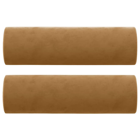 Vidaxl sierkussens 2 st 15x50 cm fluweel bruin