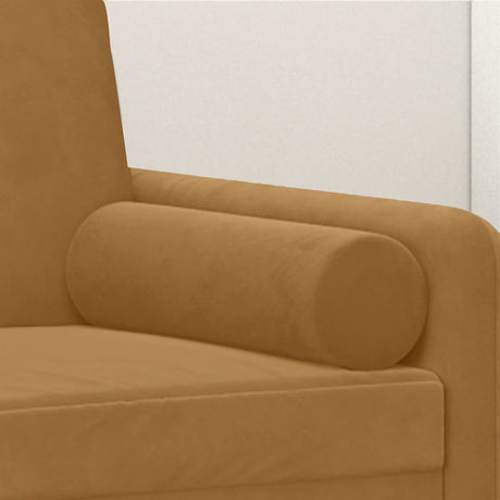 Vidaxl sierkussens 2 st 15x50 cm fluweel bruin