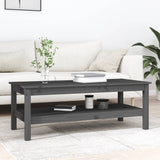 Vidaxl salontafel 110x50x40 cm massief grenenhout grijs