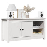 Vidaxl tv-meubel 103x36,5x52 cm massief grenenhout wit