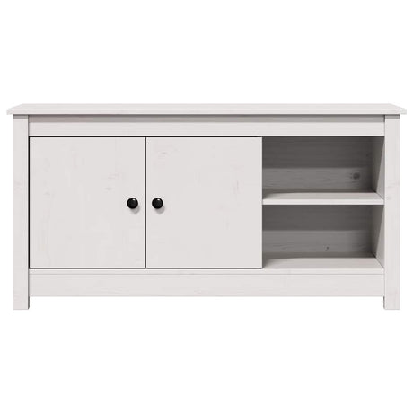 Vidaxl tv-meubel 103x36,5x52 cm massief grenenhout wit