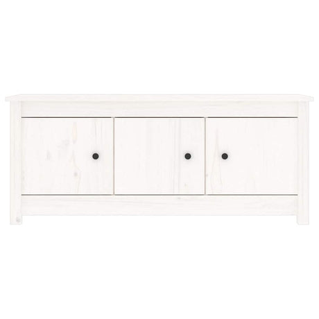 Vidaxl schoenenkast 110x38x45,5 cm massief grenenhout wit