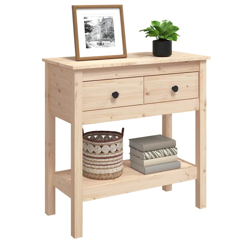 Vidaxl wandtafel 75x35x75 cm massief grenenhout