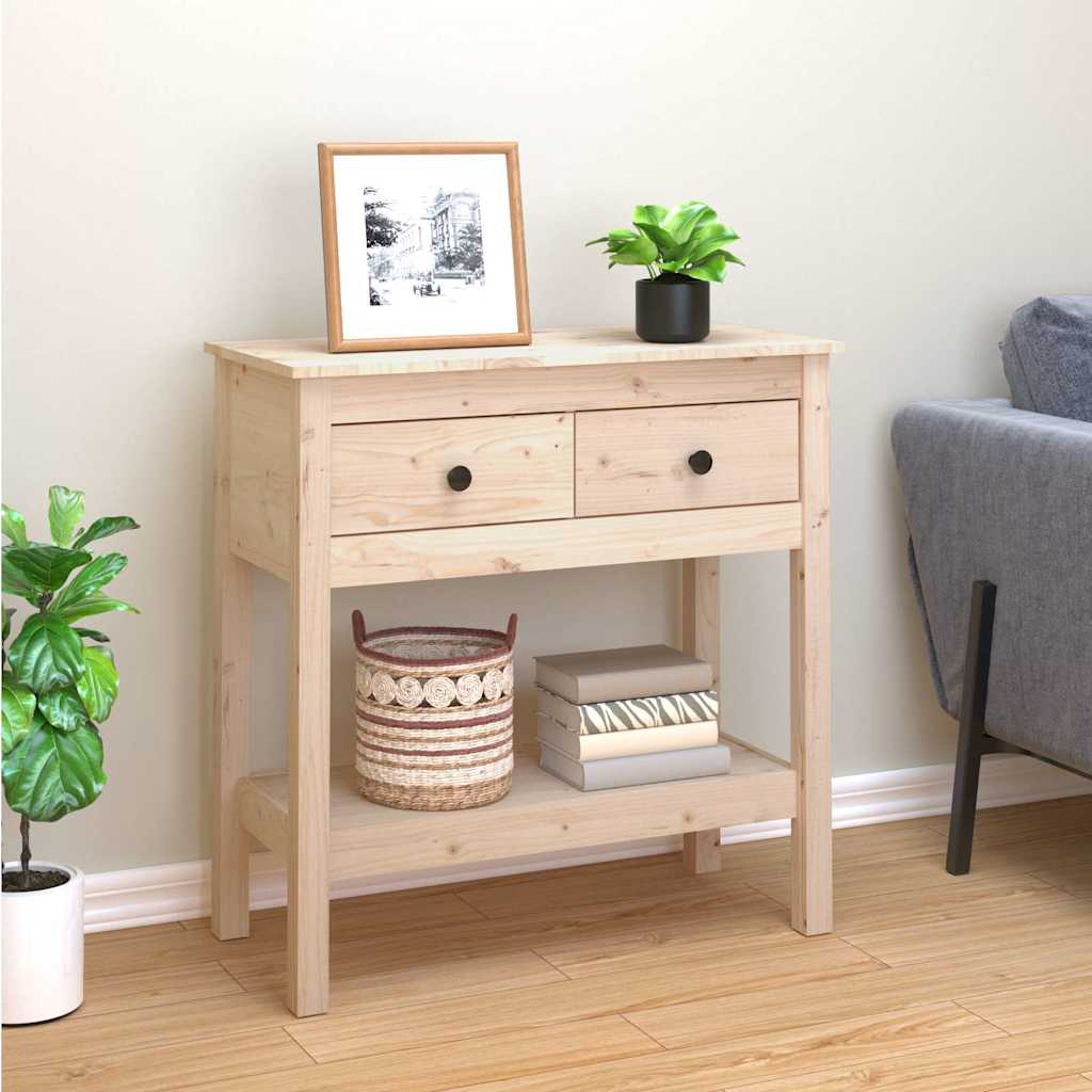 Vidaxl wandtafel 75x35x75 cm massief grenenhout
