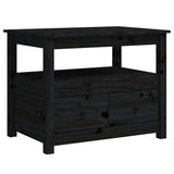 Vidaxl salontafel 71x49x55 cm massief grenenhout zwart