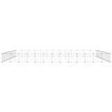 Vidaxl huisdierenkooi met deur 52 panelen 455x455x35 cm staal zwart