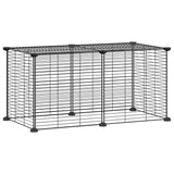 Vidaxl Pets Cage con 8 paneles 35x35 cm de acero negro